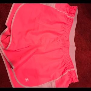 Pink athletic shorts